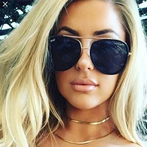 Quay Australia Needing Fame Black Sunglasses